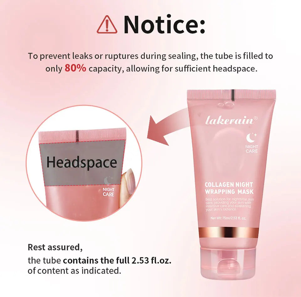 Coffret Collagen – Masque Nuit & Crème JellyOvernight Facial Mask Wrapping Peel-Off Mask Hydrating Firming Moisturizing SkinCare