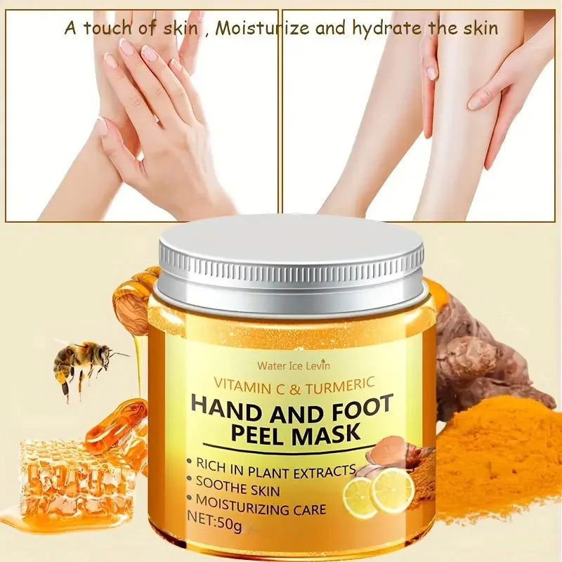 Masque Exfoliant Mains & Pieds – Vitamine C & Curcuma