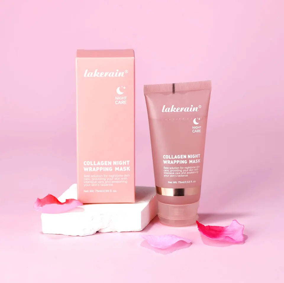 Coffret Collagen – Masque Nuit & Crème JellyOvernight Facial Mask Wrapping Peel-Off Mask Hydrating Firming Moisturizing SkinCare