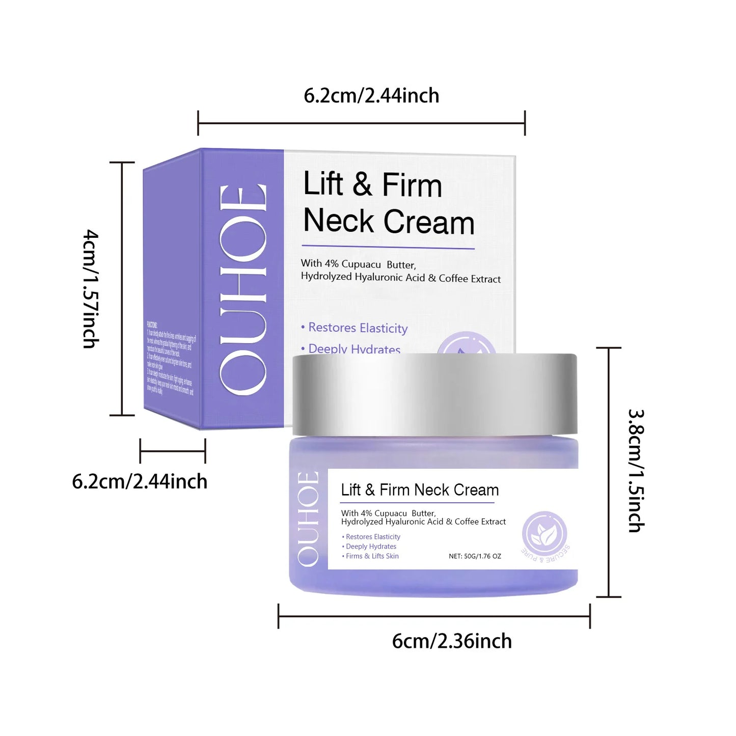 Tighten Lift Neck Cream Firming Reduce Fine Lines Brightening Nourish Smoothing Lasting Moisturize Neck Rejuvenation Care Lotion