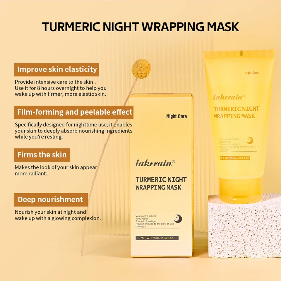 Coffret Collagen – Masque Nuit & Crème JellyOvernight Facial Mask Wrapping Peel-Off Mask Hydrating Firming Moisturizing SkinCare