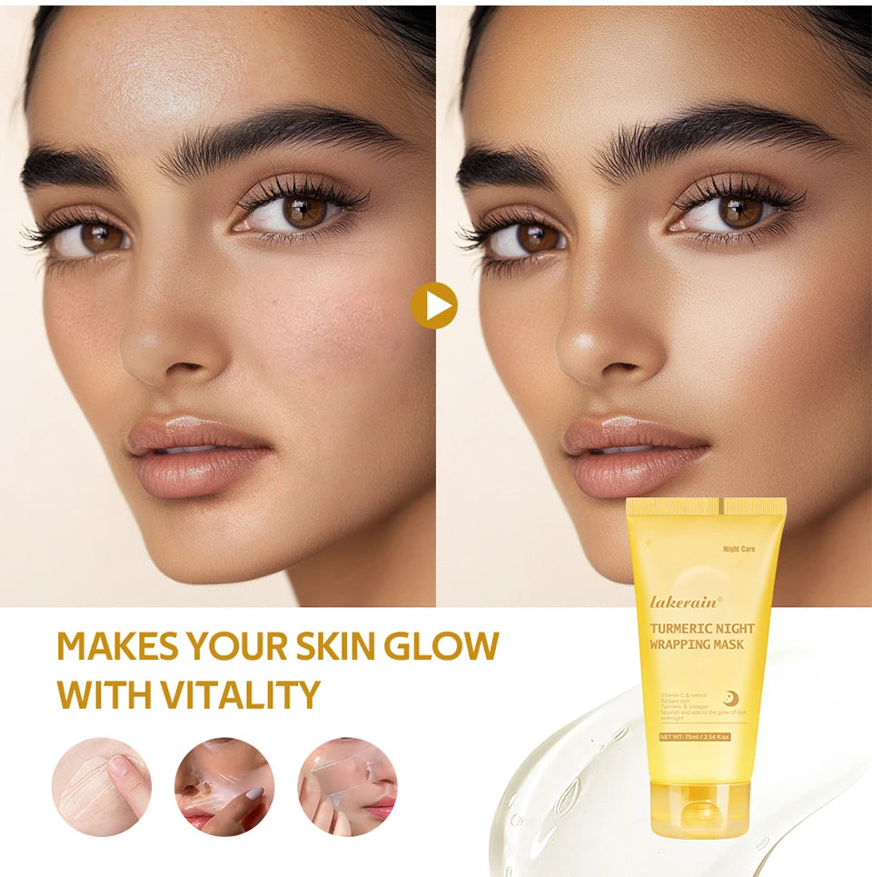 Coffret Collagen – Masque Nuit & Crème JellyOvernight Facial Mask Wrapping Peel-Off Mask Hydrating Firming Moisturizing SkinCare
