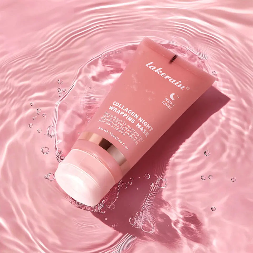 Coffret Collagen – Masque Nuit & Crème JellyOvernight Facial Mask Wrapping Peel-Off Mask Hydrating Firming Moisturizing SkinCare